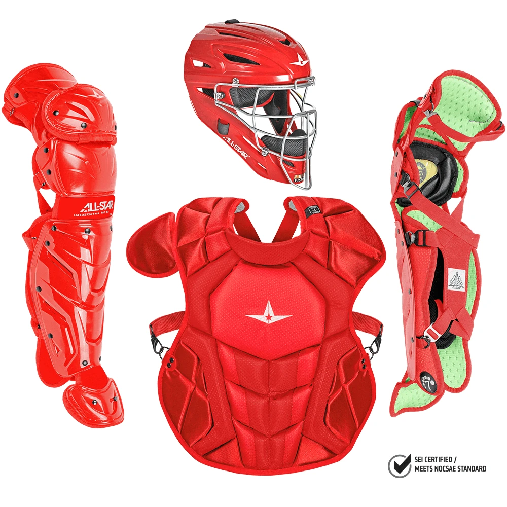All-Star S7 Axis Elite (Ages 12-16) Solid Catcher's Kit NOCSAE Approved: CKCC1216S7XS - Image 5